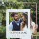 Polaroid Rahmen Hochzeit personalisierbar 72 x 60 cm