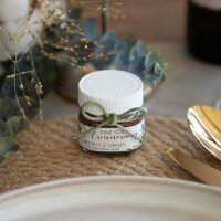 Gastgeschenk Mini Nutella Glas mit Aufkleber "Green Magic" online selbst gestalten