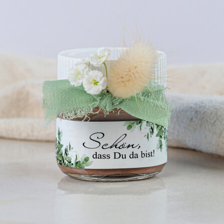 Gastgeschenk Mini Nutella Glas mit Aufkleber...