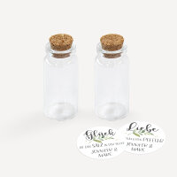 Gastgeschenk Mini Glasröhrchen mit Aufkleber Salz & Pfeffer "Green Magic" 2er Set online selbst gestalten
