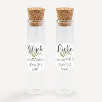 Gastgeschenk Glasröhrchen mit Aufkleber Salz & Pfeffer "Green Magic" 2er Set online selbst gestalten