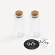 Gastgeschenk Mini Glasröhrchen mit Aufkleber Salz & Pfeffer "Mr & Mrs" 2er Set