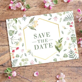 Save the Date Karte Hochzeit Sommer