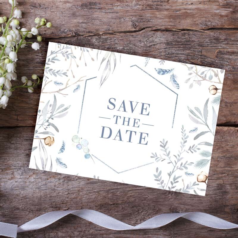 Save the Date Karte Hochzeit Winter