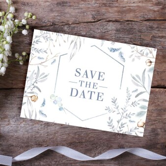 Save the Date Karte Hochzeit "Winter"