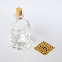 Gastgeschenk Fläschchen mit Aufkleber "Liebe auf den ersten GIN" inkl. Personalisierung