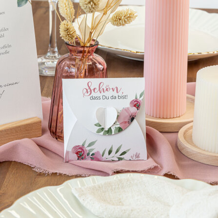 Gastgeschenk Anzuchtset Herz "Bohemian Summer"