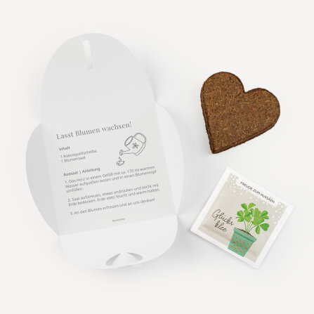 Gastgeschenk Anzuchtset Herz "Green Magic"