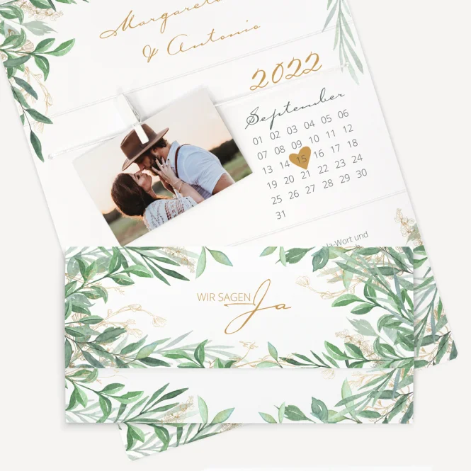 Hochzeitseinladung "Natur pur"