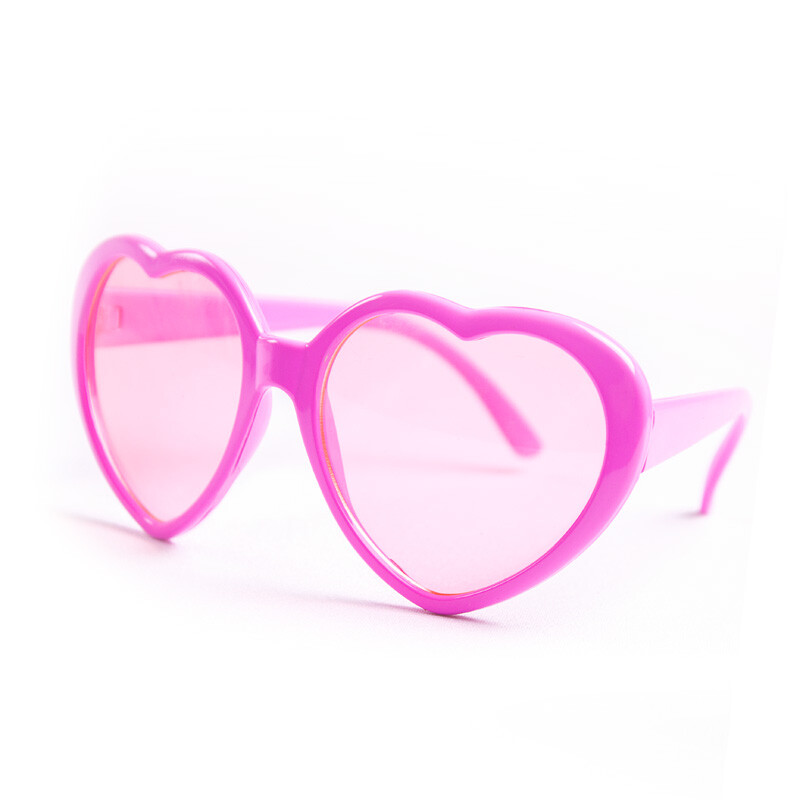 Photo Booth Herzbrille pink