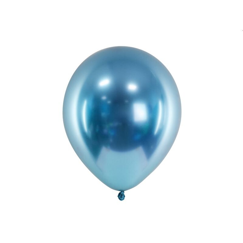 Luftballons Metallic Glossy blau 10 Stück