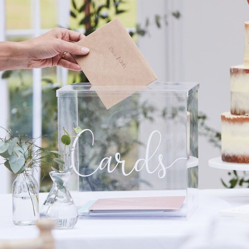 Briefbox Hochzeit Acrylglas Cards