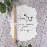 Save the Date Karte Hochzeit "Kalligrafie"