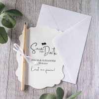 Save the Date Karte Hochzeit "Kalligrafie"