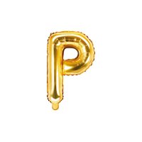 Folienballon Buchstabe P gold