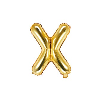 Folienballon Buchstabe X gold