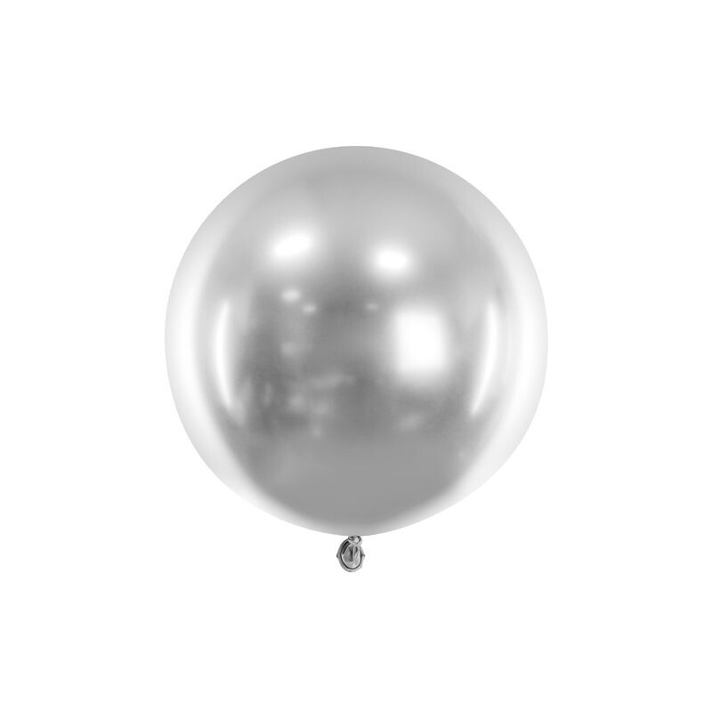Riesenballon Metallic Glossy silber Ø 60 cm