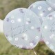 JGA Konfetti Ballons floral "Team Bride" 5 Stück