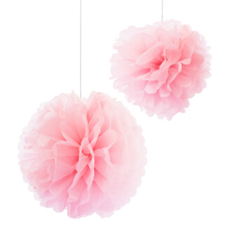 Pompons rosa Ø 35 cm
