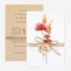 Einladungskarte Hochzeit Trockenblumen Mohn