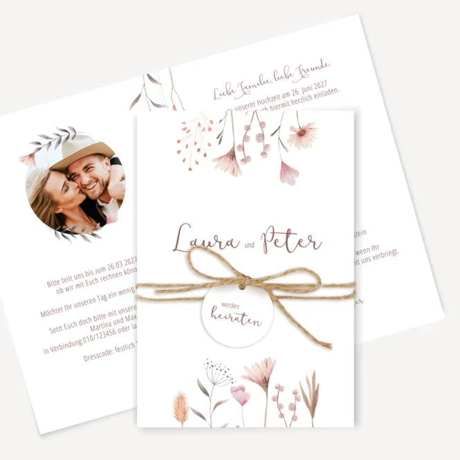 Hochzeitseinladung "Wild Flowers"