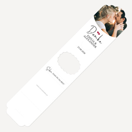 Gastgeschenk Verpackung "Kalligrafie" inkl. Foto online gestalten