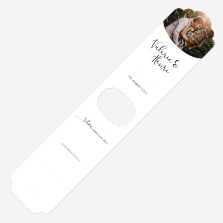 Gastgeschenk Verpackung "Minimalistisch" inkl. Foto online gestalten