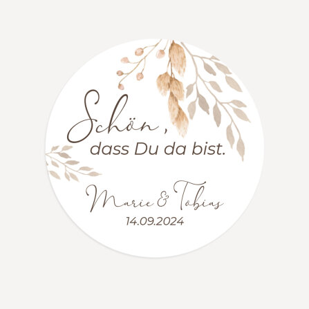 24 x Aufkleber "Trockengras" 4 cm online selbst...