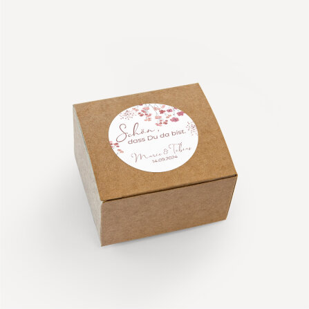24 x Aufkleber "Trockenblumen Blush" 4 cm online selbst gestalten