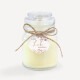 Duftkerze Vanille im Apothekerglas + Anhänger "Trockenblumen Blush"