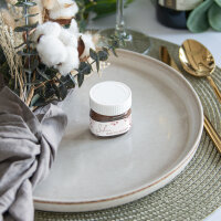 Gastgeschenk Mini Nutella Glas "Trockenblumen Blush" Schön, dass Du da bist!