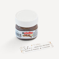 Gastgeschenk Mini Nutella Glas "Trockengras" online selbst gestalten