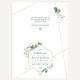 Dankeskarte Hochzeit Aquarell Eukalyptus Zweige