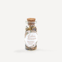 Gastgeschenk Mini Glasröhrchen mit Aufkleber "Boho Pampas" online selbst gestalten