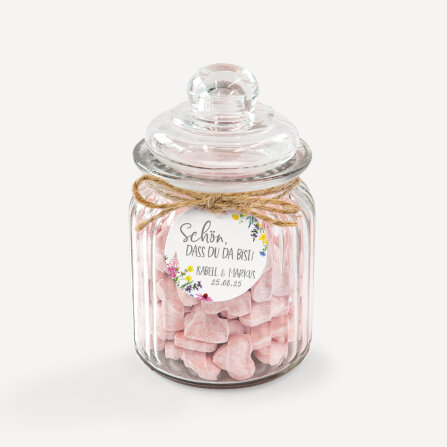 24 x Geschenkanhänger rund "Wildblumen"...