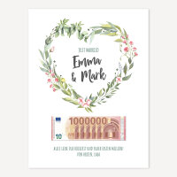 Hochzeitsgeschenk Eure Erste Million Kranz als PDF-Datei