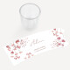 Tischkarte Windlicht "Trockenblumen Blush" inkl. Glas