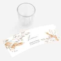 Tischkarte Windlicht "Trockengras" inkl. Glas inkl. Personalisierung