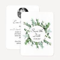 Save the Date Karte "Greenery"