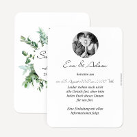 Save the Date Karte "Greenery"