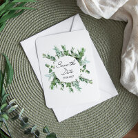 Save the Date Karte "Greenery"