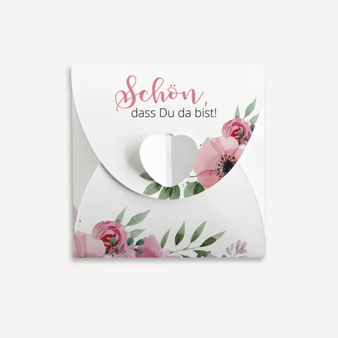 Mini Geschenkumschlag 8,5 x 8,5 cm "Bohemian...