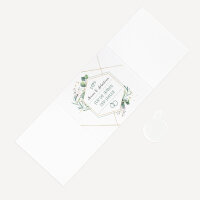 10x Freudentränen Taschentücher "Aquarell Eukalyptus Zweige" personalisiert