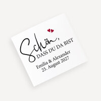 Banderole Mini Schokolade "Kalligrafie" personalisiert