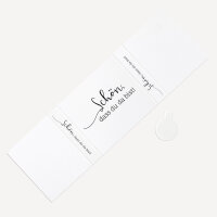 Banderole Mini Schokolade "Minimalistisch" Schön, dass du da bist!