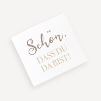 Banderole Mini Schokolade "Liebesbotschaft" Schön, dass Du da bist!