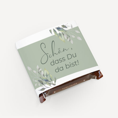 Banderole Mini Schokolade "Blätter Salbei"...
