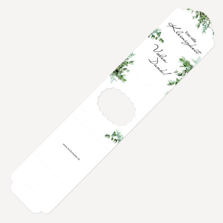 Gastgeschenk Verpackung "Greenery" Eine süße Kleinigkeit