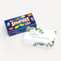 SMARTIES mini mit Banderole "Eukalyptus Geometrie" Schön, dass Du da bist