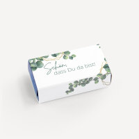 SMARTIES mini mit Banderole "Eukalyptus Geometrie" Schön, dass Du da bist